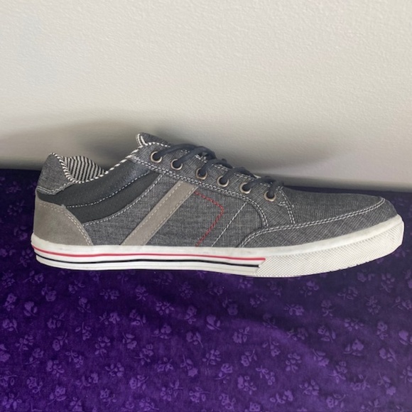 RIVERSTONE Gray White Canvas Laces Sports Men Shoes Size 13 US - Picture 4 of 8